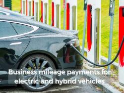 Business mileage payments for electric and hybrid vehicles